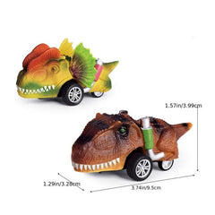 6pcs Jurassic Dinosaur Inertial Pullback Car Toys for Kids