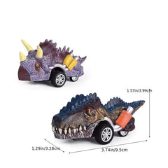 6pcs Jurassic Dinosaur Inertial Pullback Car Toys for Kids