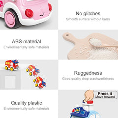 4pcs Wind Up Toy Cars Fun Gift for 1 4 Year Olds