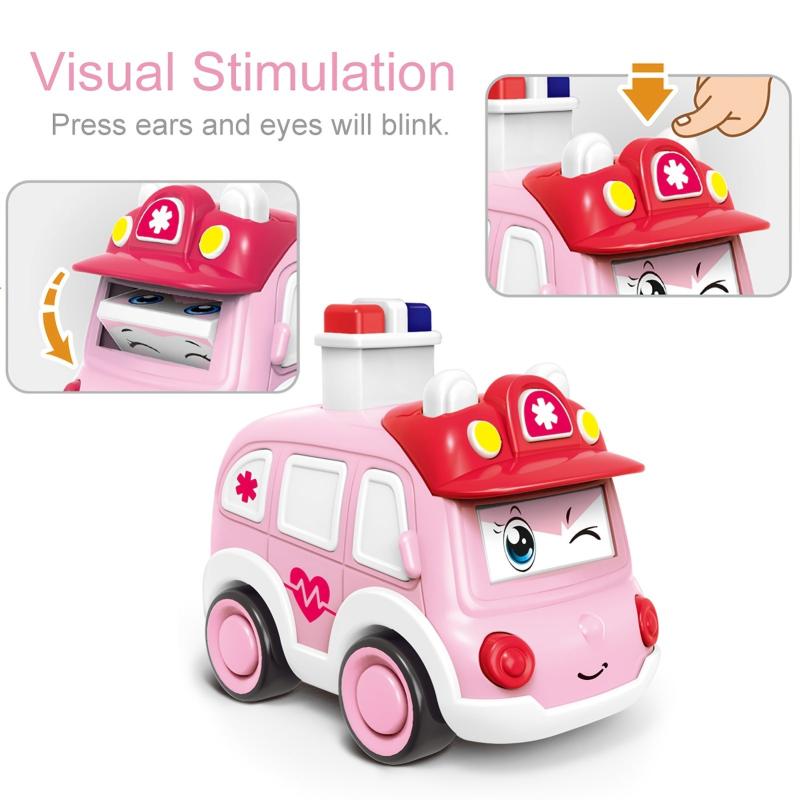 4pcs Wind Up Toy Cars Fun Gift for 1 4 Year Olds