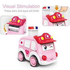 4pcs Wind Up Toy Cars Fun Gift for 1 4 Year Olds