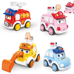 4pcs Wind Up Toy Cars Fun Gift for 1 4 Year Olds