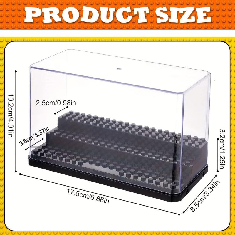 3-Layer Building Block Storage Box Acrylic Material