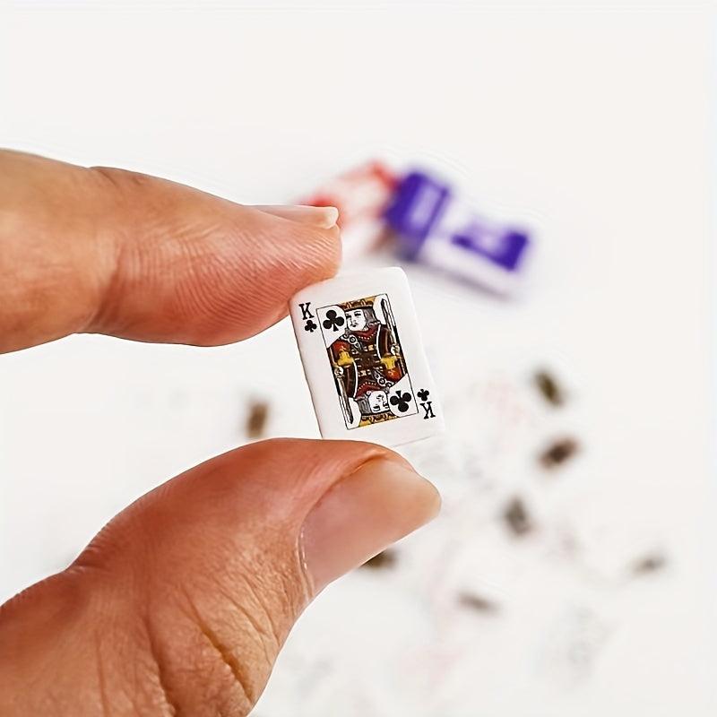 3pcs Mini Poker Adult Game Portable Travel Poker