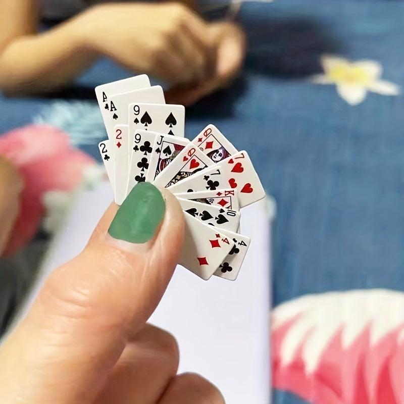3pcs Mini Poker Adult Game Portable Travel Poker