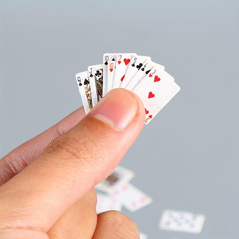3pcs Mini Poker Adult Game Portable Travel Poker