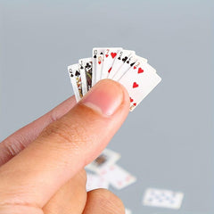 3pcs Mini Poker Adult Game Portable Travel Poker
