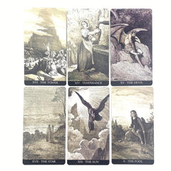 78PCS Gustave Dore Tarot Cards Oracle Game + Paper Instruction