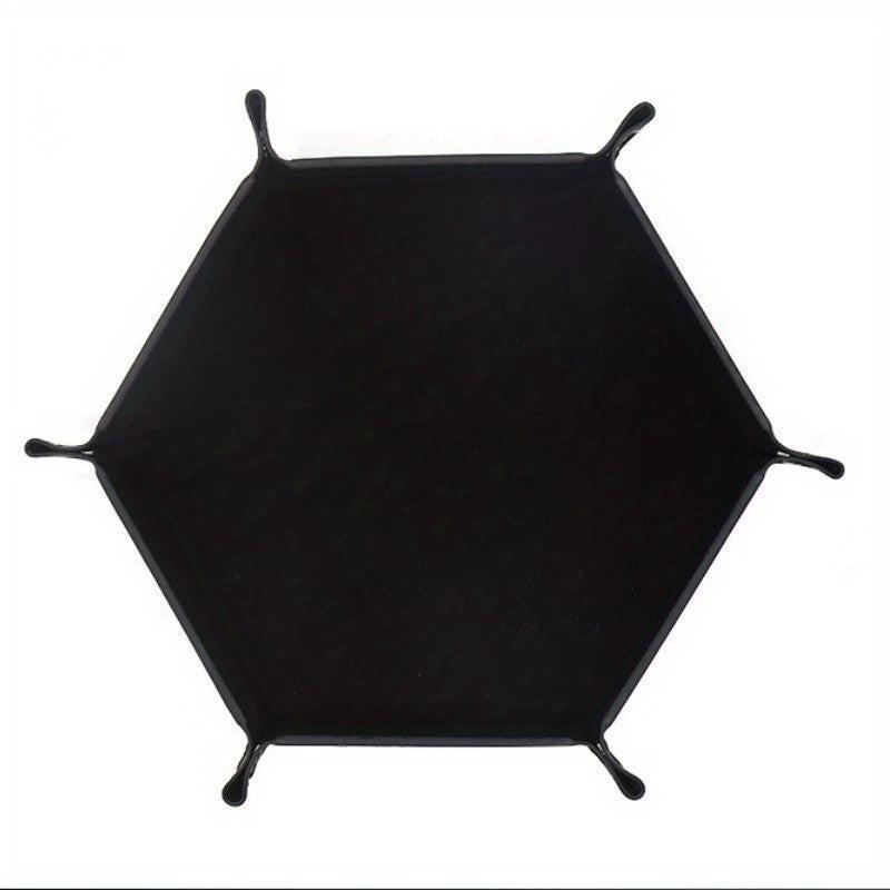 Hexagonal Suede Dice Running Group Dice Disc Foldable Dice Disc