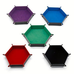 Hexagonal Suede Dice Running Group Dice Disc Foldable Dice Disc