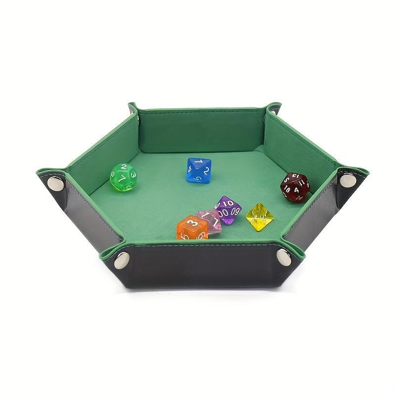Hexagonal Suede Dice Running Group Dice Disc Foldable Dice Disc