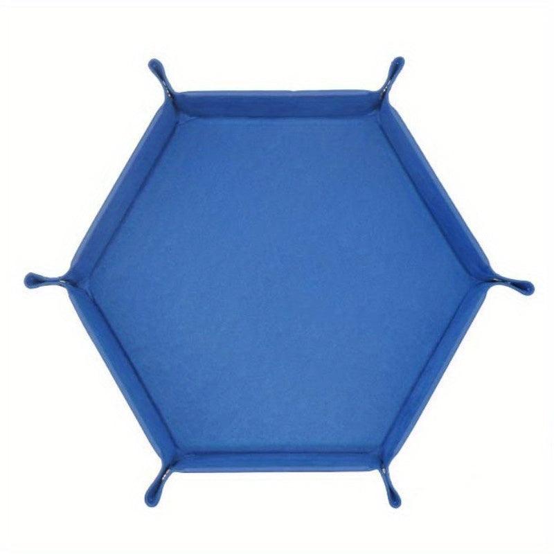 Hexagonal Suede Dice Running Group Dice Disc Foldable Dice Disc