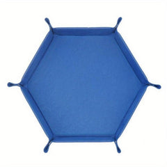 Hexagonal Suede Dice Running Group Dice Disc Foldable Dice Disc