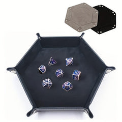 Herobaby Folding Dice Scroll Tray Set RPG Table Game PU Leather Holder Box