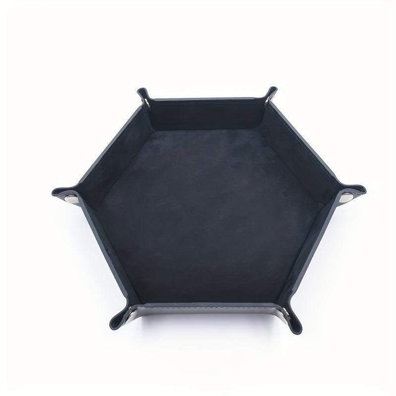Herobaby Folding Dice Scroll Tray Set RPG Table Game PU Leather Holder Box