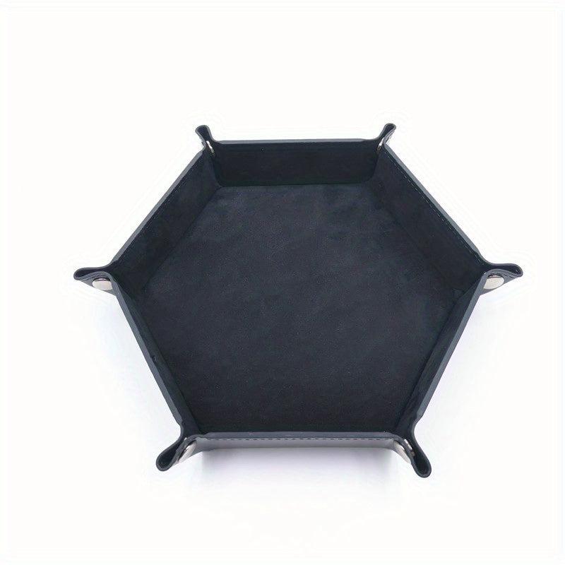 Herobaby Folding Dice Scroll Tray Set RPG Table Game PU Leather Holder Box