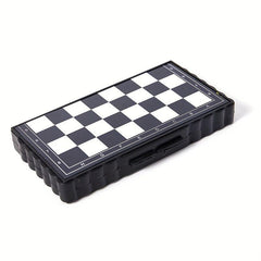 32pcs Mini Chess Set Folding Plastic Chessboard Portable for Home Outdoor