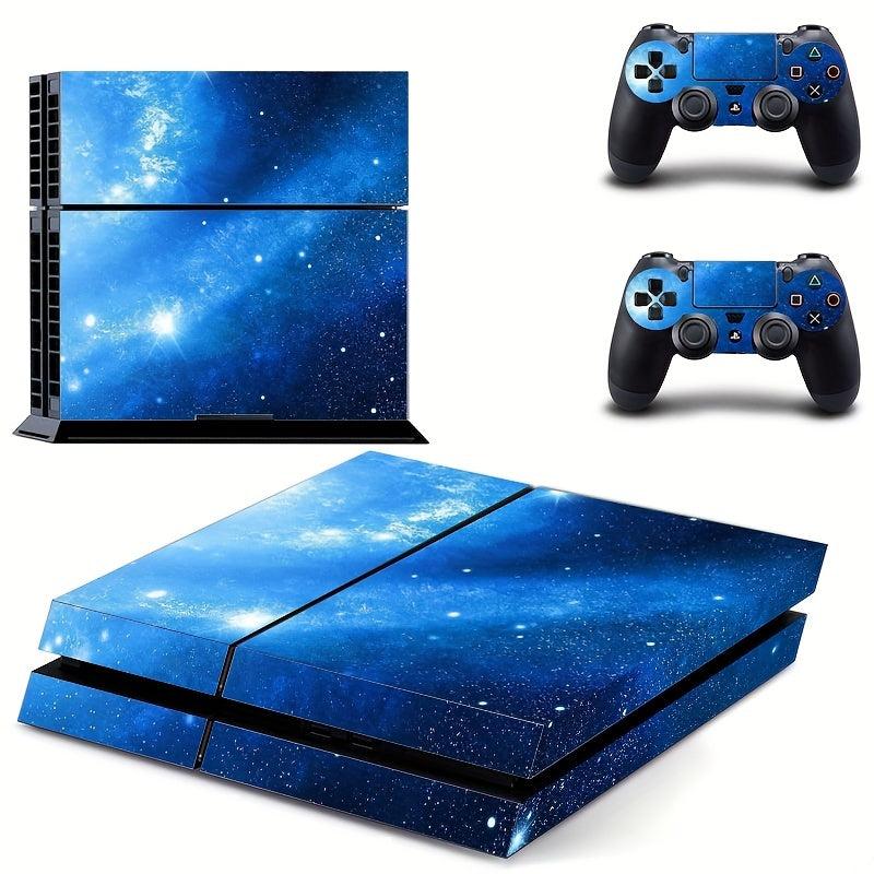PS4 Slim Skin Cover Protector Vinyl Sticker + 2 Controller