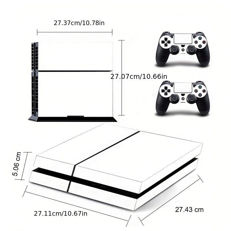 PS4 Slim Skin Cover Protector Vinyl Sticker + 2 Controller