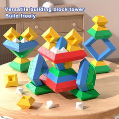Pyramid Building Blocks Toy for Educational Assembly
