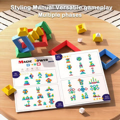 Pyramid Building Blocks Toy for Educational Assembly