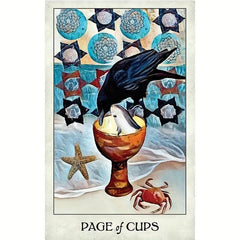Crow Tarot Cards Deck and Guidebook for Fun Family Table Game