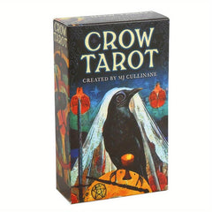 Crow Tarot Cards Deck and Guidebook for Fun Family Table Game