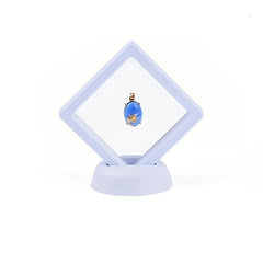 Clear PE Film Suspension Box Jewelry Trinket Box Challenge Coin Display Frame