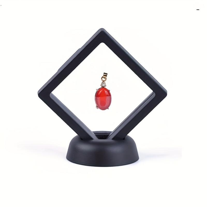 Clear PE Film Suspension Box Jewelry Trinket Box Challenge Coin Display Frame