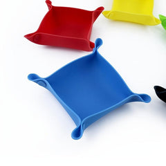 Collapsible Board Game Silicone Storage Bowls Folding Tray