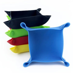 Collapsible Board Game Silicone Storage Bowls Folding Tray
