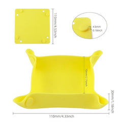 Collapsible Board Game Silicone Storage Bowls Folding Tray