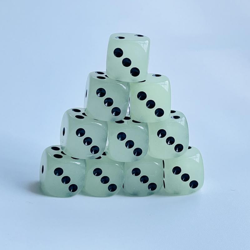 16pcs Luminous Dice Set 14-16mm Nightclub Bar KTV Entertainment