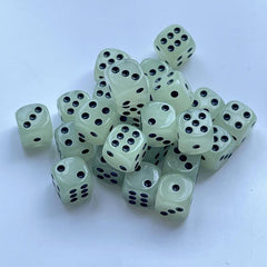 12pcs 16mm Circular Point Luminous Dice Set for Disco Bar KTV Entertainment