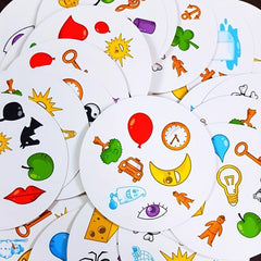 Spot It Iron Box Kids Family Party Puzzle Card Game