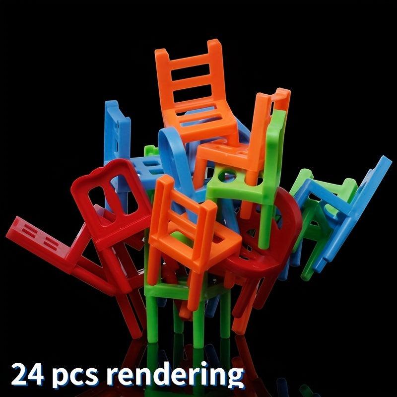 Children's Balanced Folding Chair Toys DIY Puzzle Parent-child Interactive