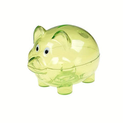 Adorable Transparent Cartoon Piggy Bank Perfect Gift For Saving Money