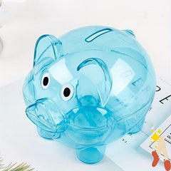 Adorable Transparent Cartoon Piggy Bank Perfect Gift For Saving Money