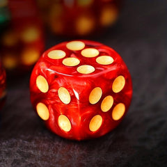 16mm Red & Green Dice Set for Table Games Warhammers