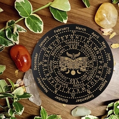 Wood Divination Month Board Probe Witchcraft Altar Supply