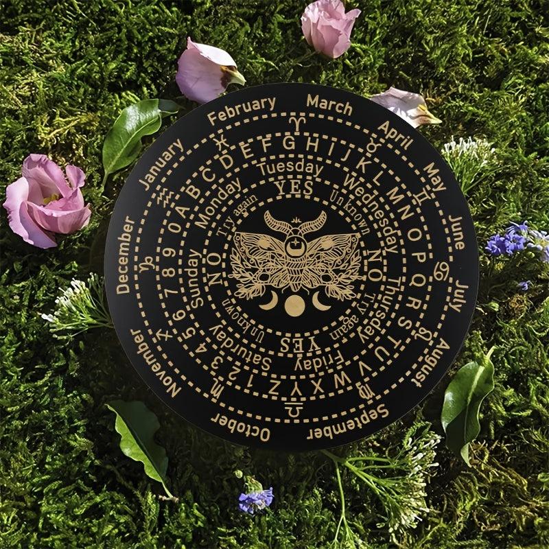 Wood Divination Month Board Probe Witchcraft Altar Supply