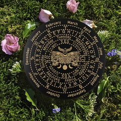 Wood Divination Month Board Probe Witchcraft Altar Supply