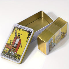 Rider Waite Tarot Classic 78 Card Deck In Tin Box With Booklet