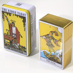 Rider Waite Tarot Classic 78 Card Deck In Tin Box With Booklet