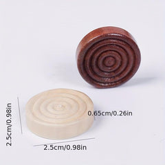 24pcs Wooden Backgammon Checker Pieces Set Table Chips