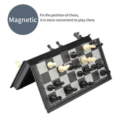 Foldable Storage Box Magnetic Chess Table Game for Adults and Kids