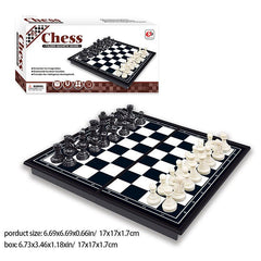 Foldable Storage Box Magnetic Chess Table Game for Adults and Kids