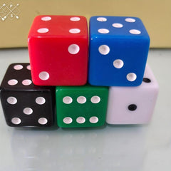 25mm Large Rounded Dice 5 Colors Game Dice for Children and Adults