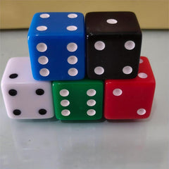 25mm Large Rounded Dice 5 Colors Game Dice for Children and Adults