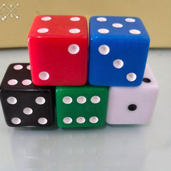 25mm Large Rounded Dice 5 Colors Game Dice for Children and Adults